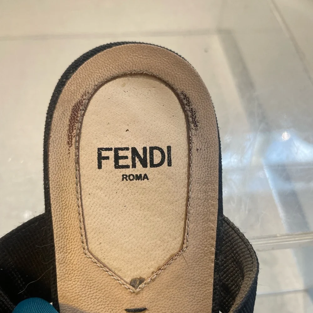 FENDI /shoes / FENDI / colibrí authentic sz 36.5 made in. Italy - Picture 12 of 16